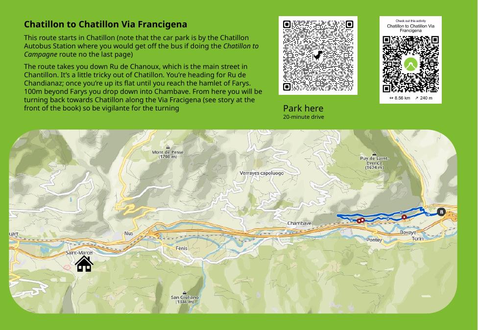 Châtillon to Châtillon – Via Francigena